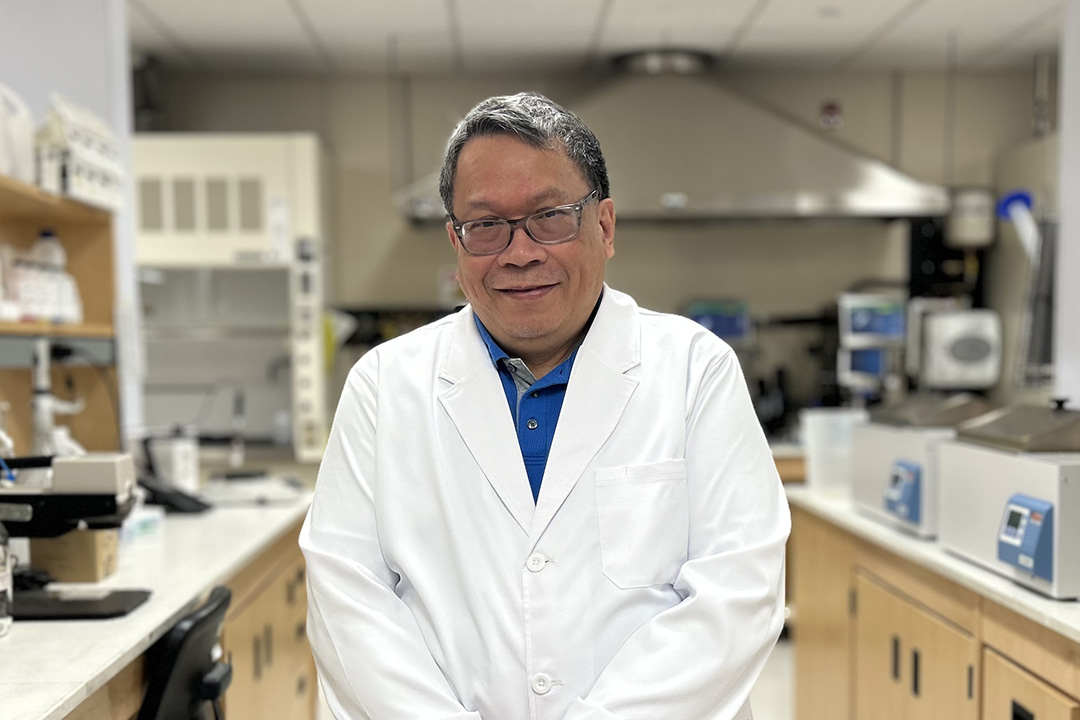 Dr. Gene Arganosa (PhD), research officer in the College of Agriculture and Bioresources at the University of Saskatchewan. (Photo: Kira Glasscock)