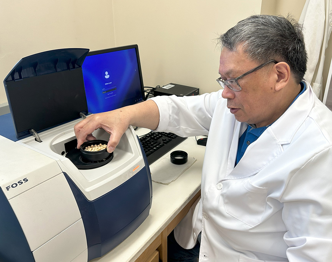 Dr. Gene Arganosa (PhD), research officer in the College of Agriculture and Bioresources at the University of Saskatchewan. (Photo: Kira Glasscock)