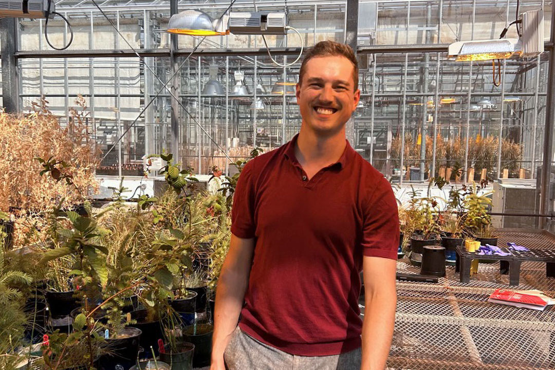 Levi Lundell, graduate student in the Collage of Agriculture and Bioresources, is investigating the role of boral plants in metal mine remediation. (Photo: Submitted).