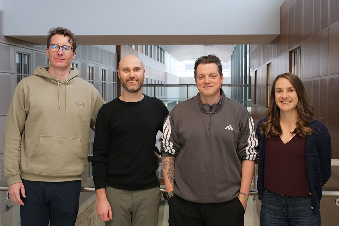 From left to right, Jordan Boone, Landon Riekman, Josh Ramden, and Laura Lewis. (Photo: Submitted)