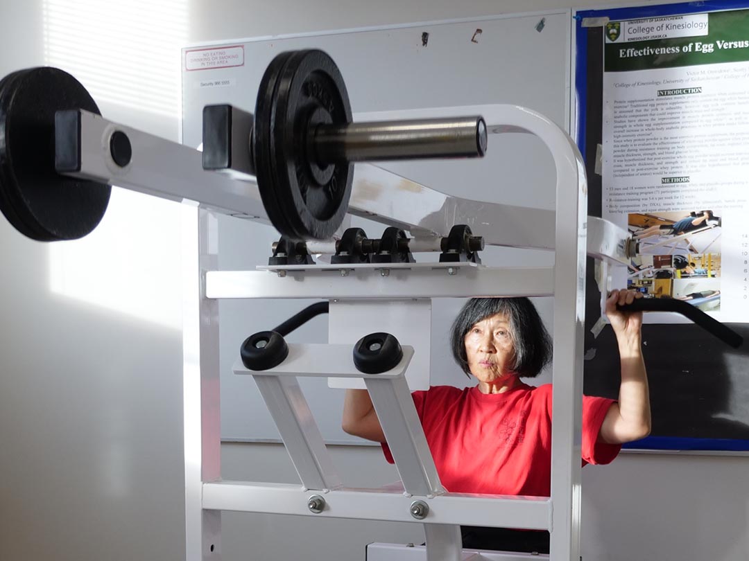 Dr. Phil Chilibeck (PhD), a professor at the USask College of Kinesiology, in his lab and gym space at USask. (Photo: Submitted) 