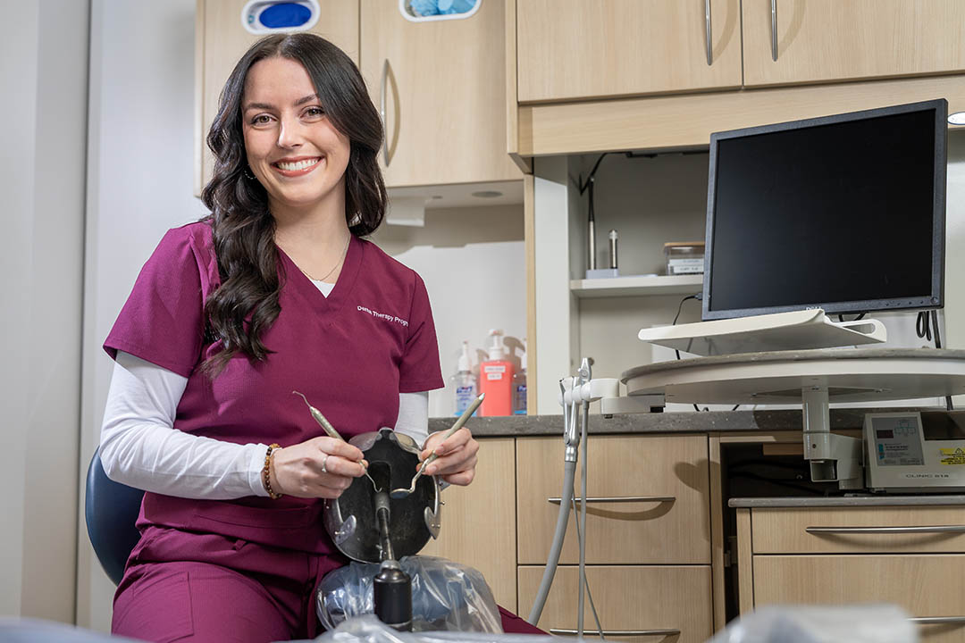 USask Dental Therapy student Rachel Tillie will be awarded an Indigenous Student Achievement Award for Academic Excellence next week. (Photo: Shane Luhning)