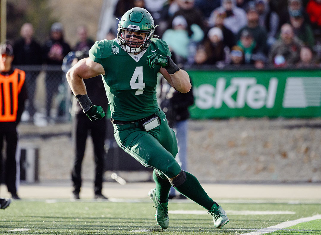 Huskies student-athlete Seth Hundeby was an All-Canadian athlete and an Academic All-Canadian student in 2024. (Photo: Electric Umbrella)