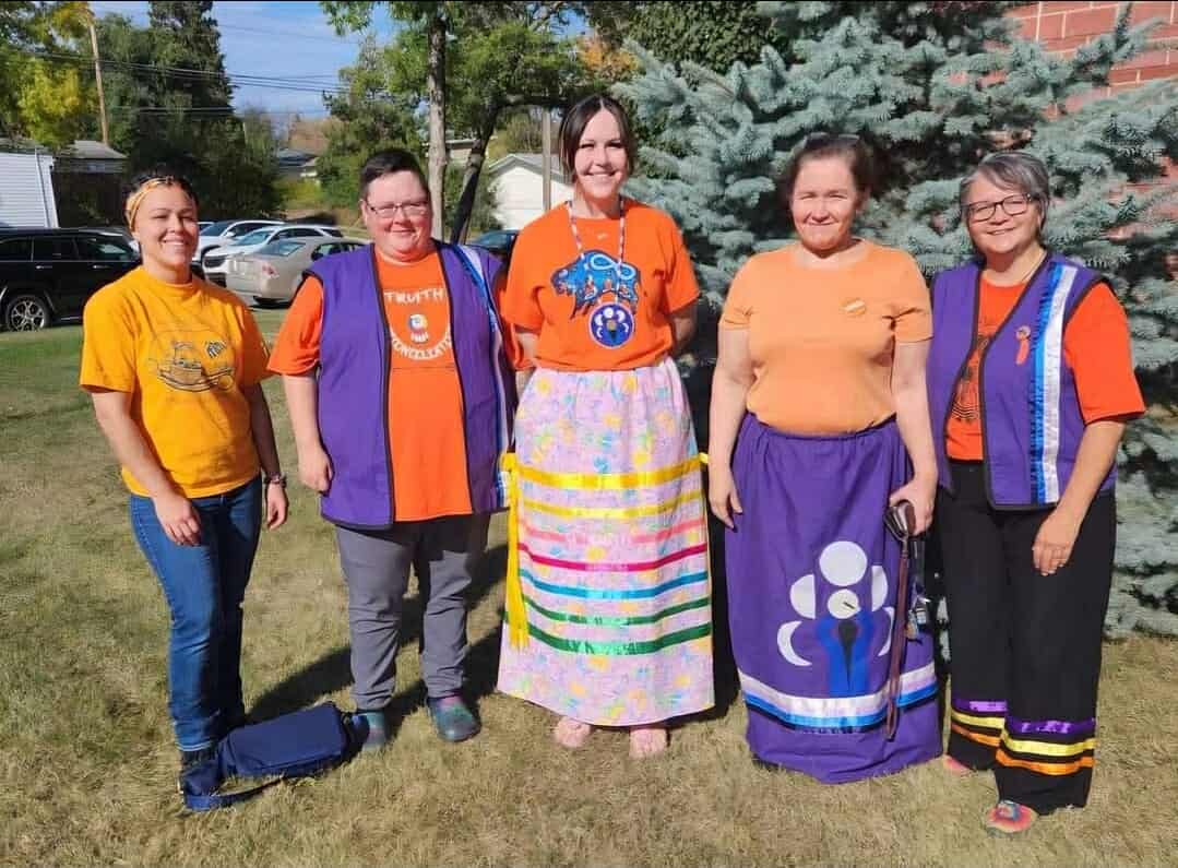 The Spirit Strong Singers shared two songs at USask as part of the Pride flag-raising ceremony on May 30, 2025. (Photo: Jeanette Neufeld)
