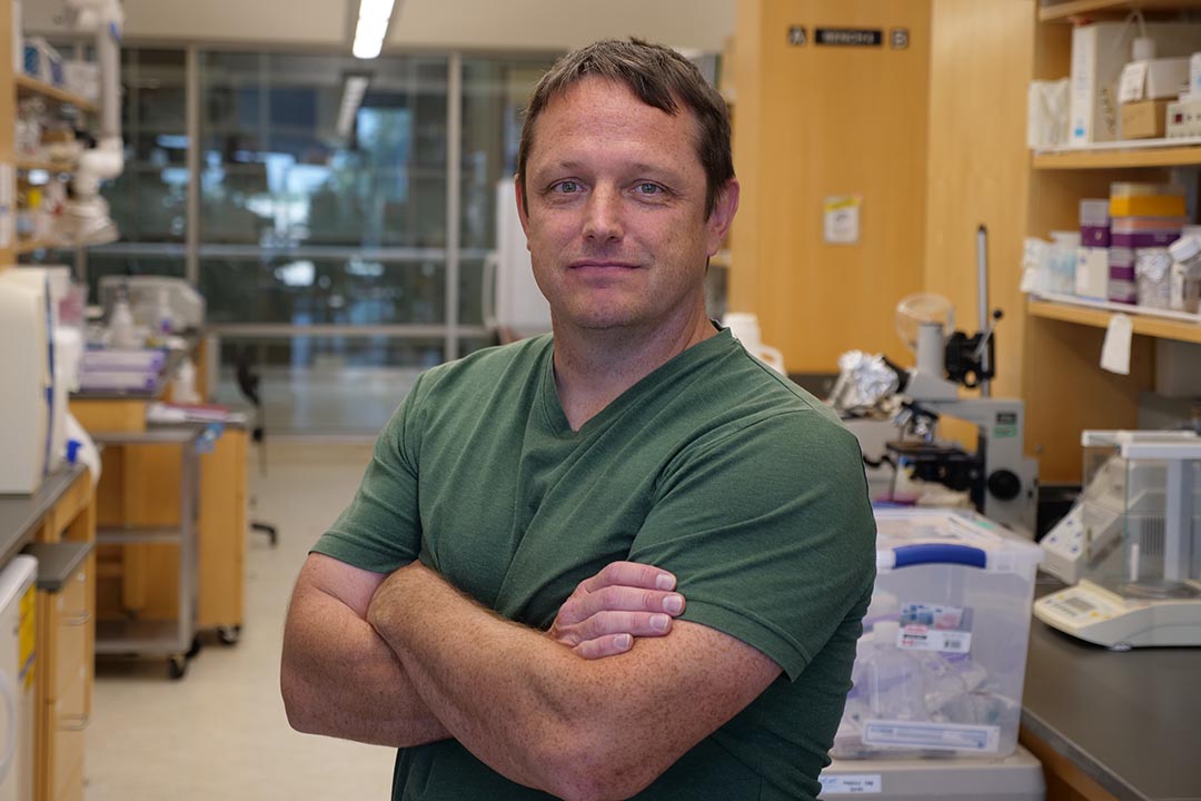 Dr. Scott Widenmaier (PhD), an associate professor in the Department of Anatomy, Physiology and Pharmacology in USask’s College of Medicine. (Photo: Matt Olson)