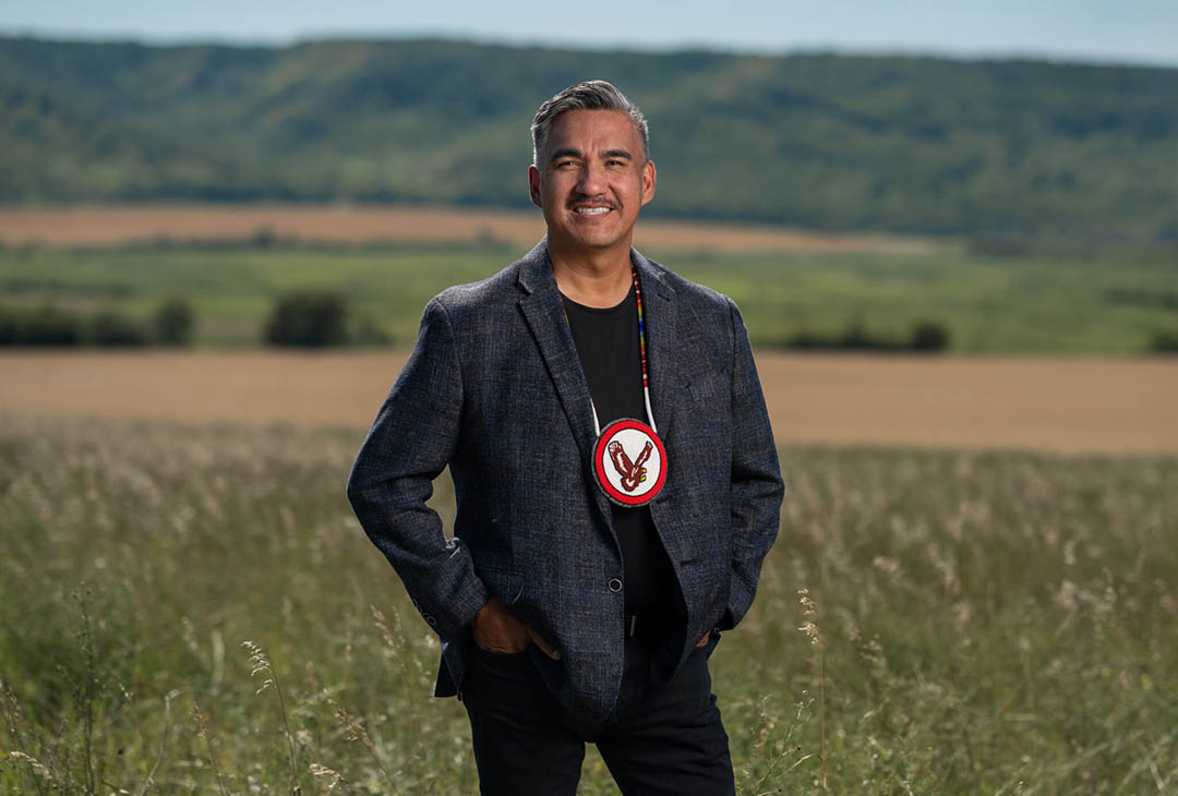 University of Saskatchewan College of Education alumnus Evan Taypotat went on to serve as both principal of the community school and as chief of Kahkewistahaw First Nation. (Photo: Submitted)
