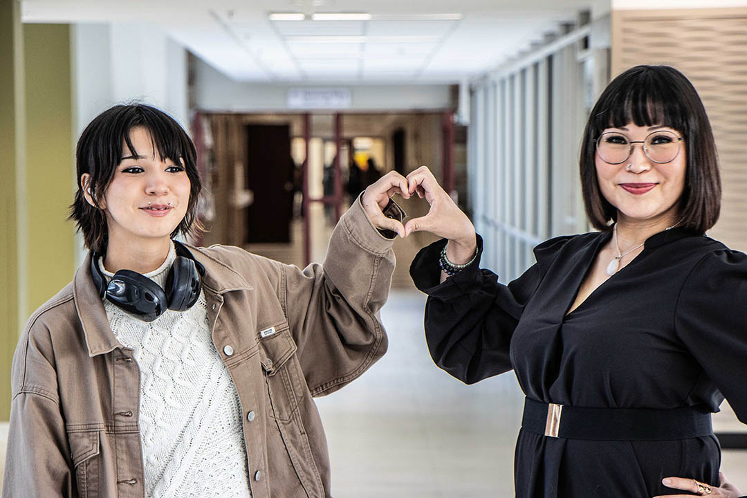 Marcia Little (right) had the chance to attend university with her daughter Celeste McAdam, with Marcia set to earn her degree at USask Spring Convocation on June 2. (Photo: Kristen McEwen)
