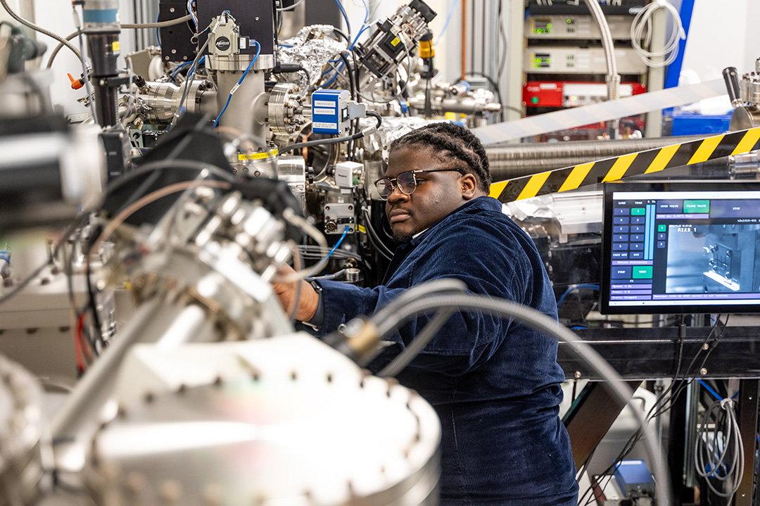 Osebi Daudu will be graduating with his Bachelor of Science (Honours) degree in Physics with a specialization in Materials Science, with a Certificate in Astronomy and a minor in Mathematics. (Matt Smith/University of Saskatchewan)