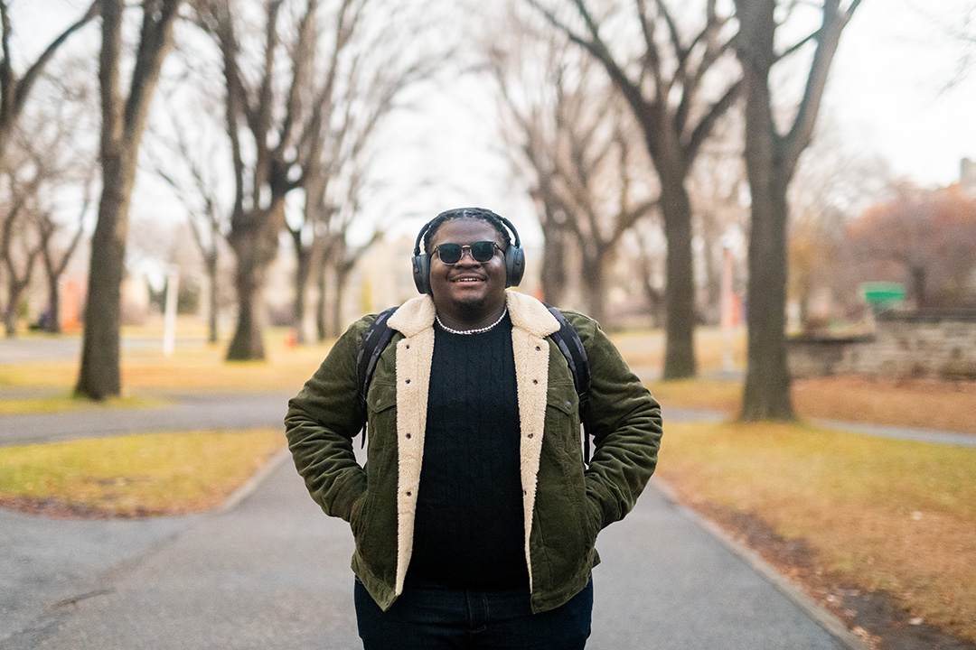 Osebi Daudu will be graduating with his Bachelor of Science (Honours) degree in Physics with a specialization in Materials Science, with a Certificate in Astronomy and a minor in Mathematics. (Matt Smith/University of Saskatchewan)