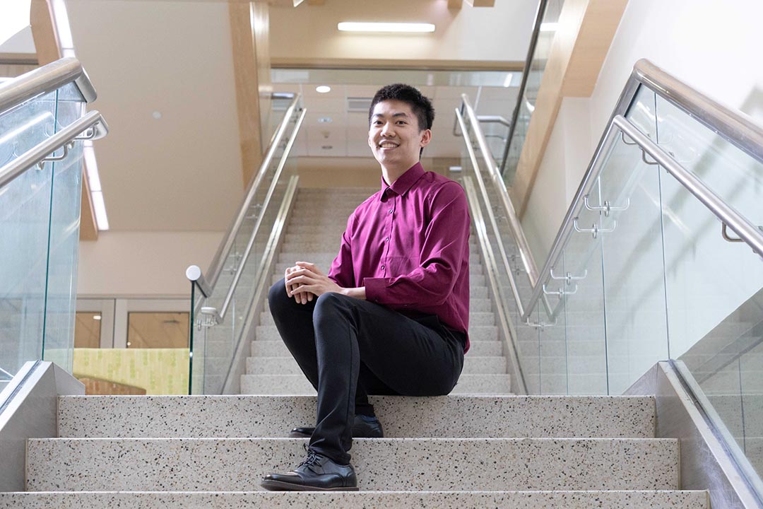 ChenKun (Steve) Zheng is graduating from the College of Arts and Science with two academic medals, including the award for the top USask graduate. (Photo: Chris Putnam)