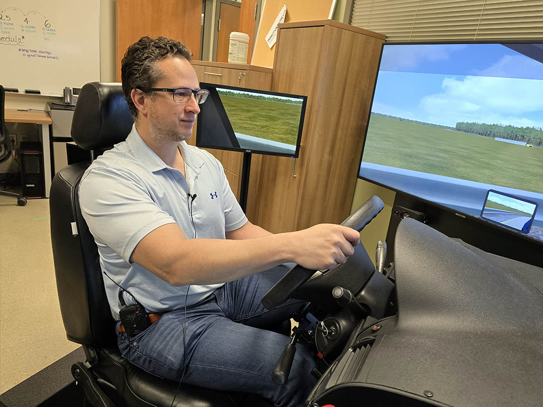 Alex Cebulski, a PhD candidate in USask's Department of Geography and Planning, uses advanced drone technology for snow and water research near the Coldwater Laboratory in Canmore, AB. (Supplied by Alex Cebulski)
